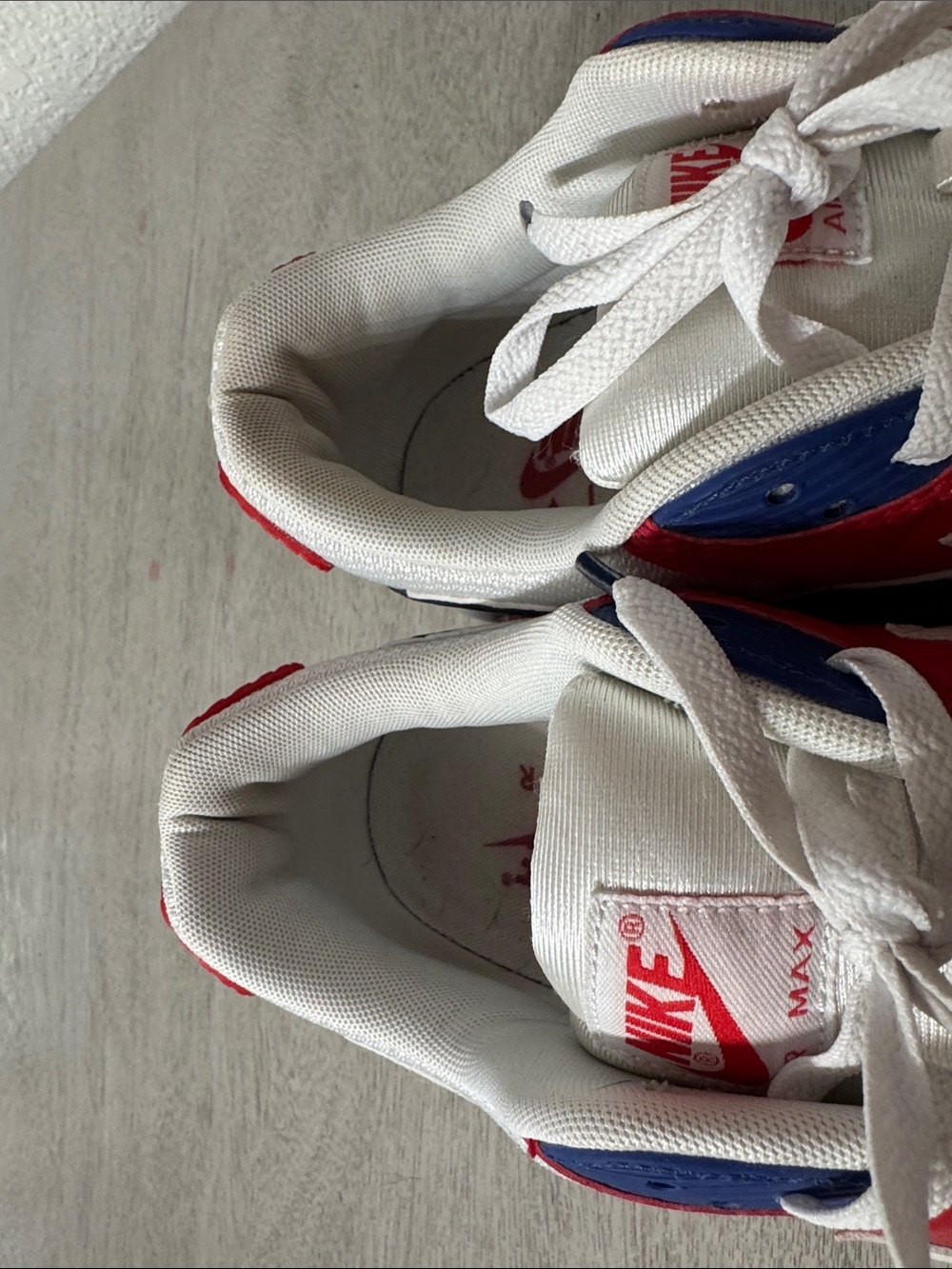 Nike Red White and Blue Men's Air Max 90s - Picture 6 of 6